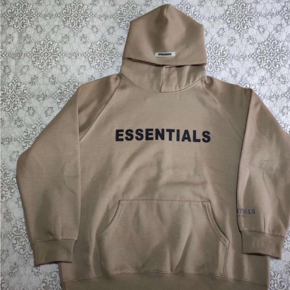 Essentials Beige Hoodie